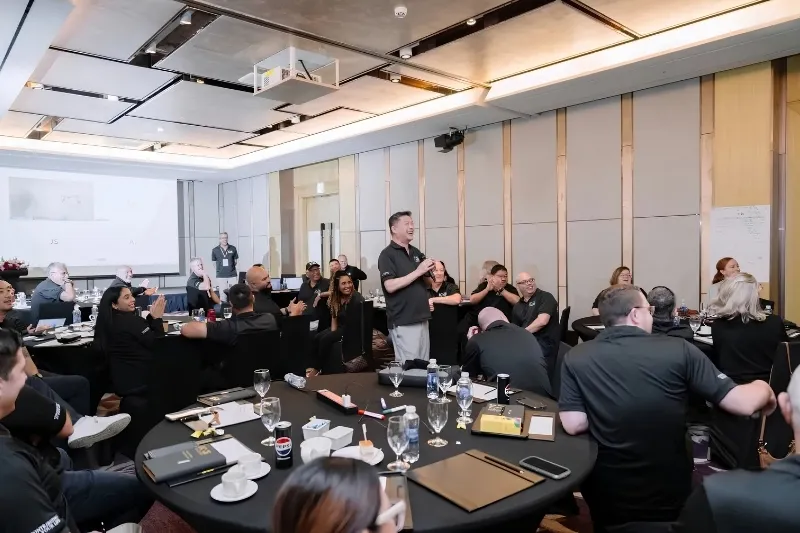 KHI Partners conference meeting room at Lotte Hotel Hanoi with full production and venue support by Bright